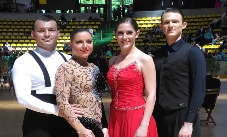 Dominik Schauer, Caroline Rammler, Katharina Floimayr und Manuel Hauthaler beim "Hessen tanzt 2017"