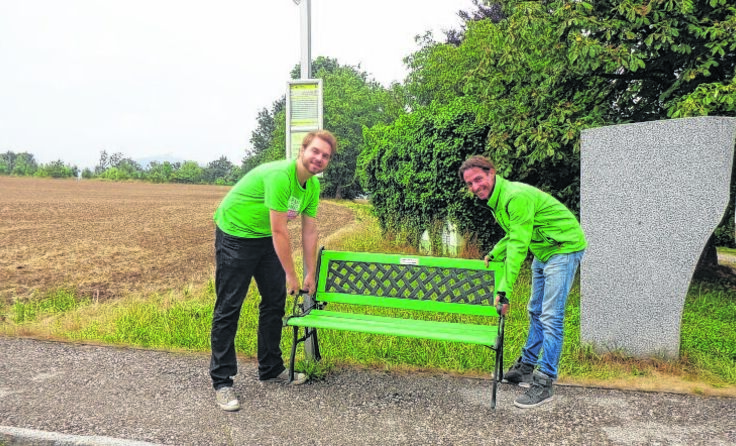 Lukas Linemayr und Sven Schwerer. Foto: Gemeinde Leonding