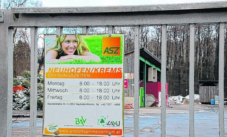 Dürfen bald nur noch Neuhofener hier entsorgen? 