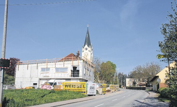 Ein Tannerl für die Dachgleiche.