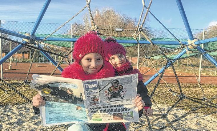 Selfie mit Tips Zeitung