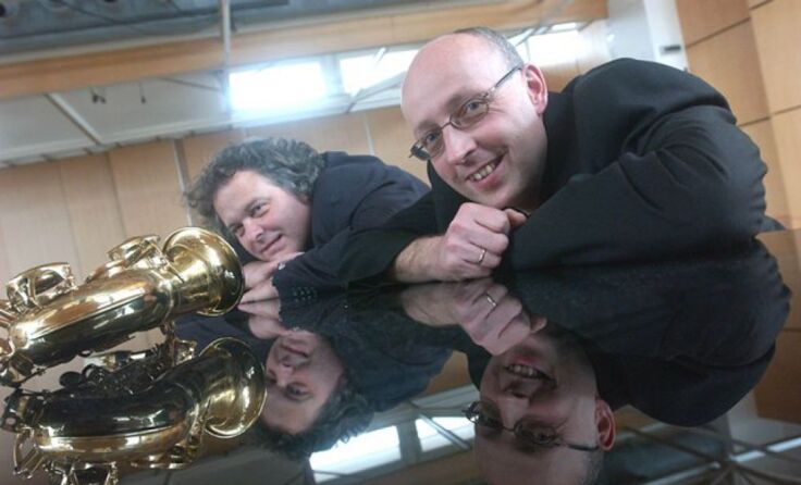 Johannes Brummer am Klavier (li.) und Gilbert Sabitzer mit dem Saxophon*Foto: kulturchannel.at