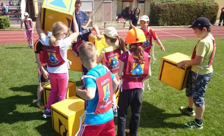 Die Kinder wurden spielerisch mit dem Thema Sicherheit konfrontiert.