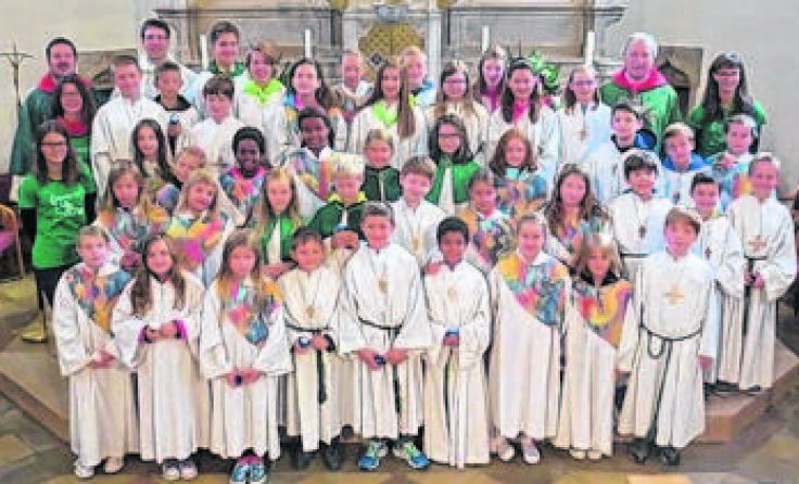 Die Ministranten der St. Valentiner Stadtpfarre