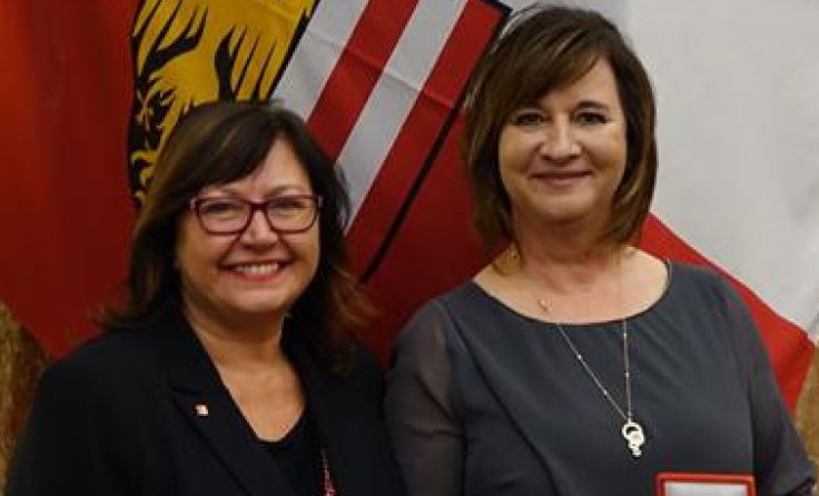 Landtagsabgeordnete Gisela Peutlberger-Naderer und Cornelia Hamberger Foto: SPÖ Asten