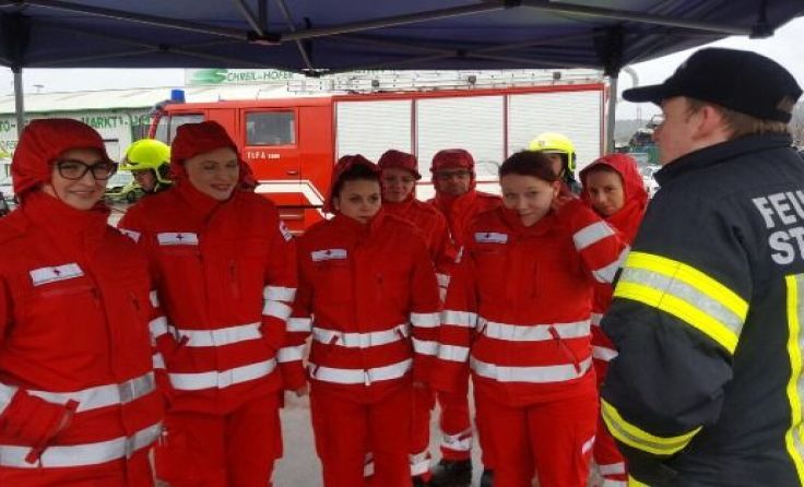 Üben mit der Feuerwehr