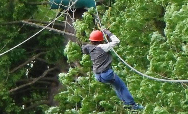 Hochseilgarten Buchenberg in Waidhofen/Ybbs Fotos: Alpenverein Enns