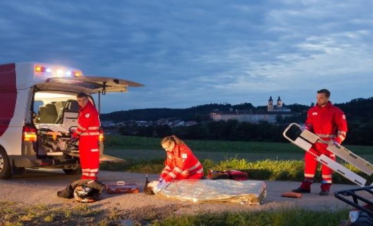 Rettungssanitäter beim Roten Kreuz St. Flrorian