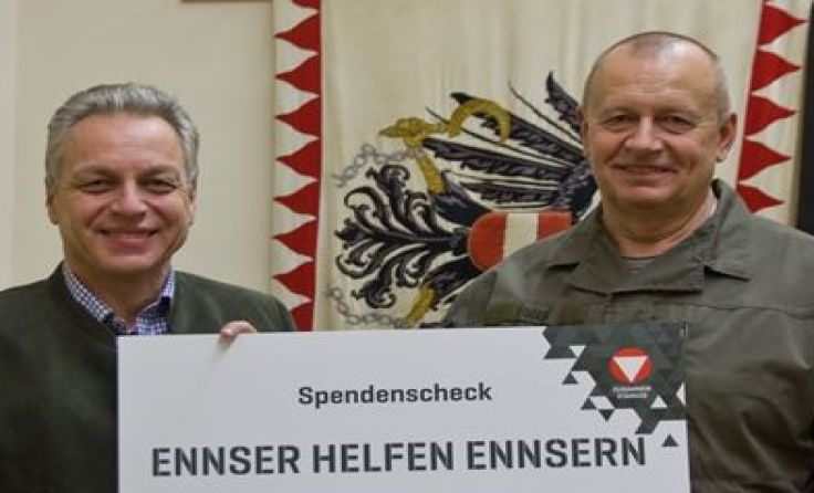 Bürgermeister Franz Stefan Karlinger und Akademie-Kommandant Brigadier Nikolaus Egger (re.)