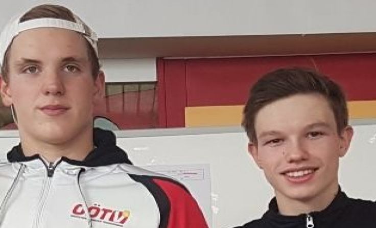 Viktor Hockl (re.) mit Doppelpartner Tobias Wirlend; Foto: privat