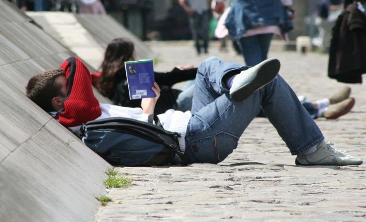 Fotowettbewerb: "Lesen kann man immer und überall"; Foto: Philipp Ennemoser
