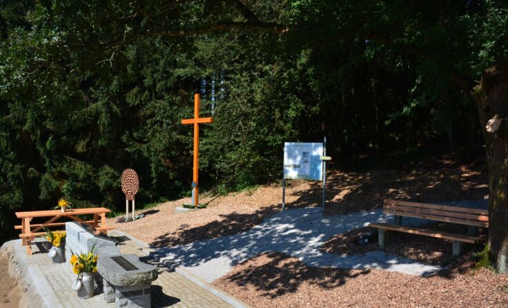 Ein Teil des fertigen Projektes, der neugestaltete Panoramastein
