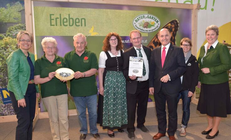 Bei der Verleihung des "Goldenen Igels". Foto: NLK / Filzwieser