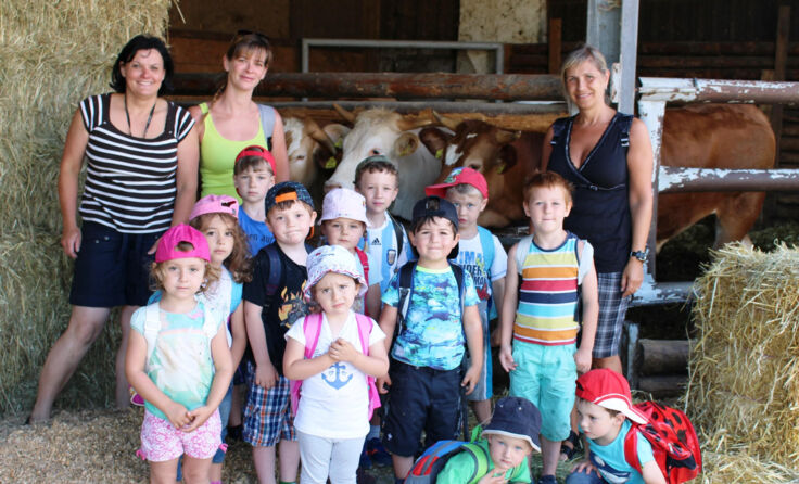 Ein lehrreicher Ausflug für die Kindergartenkinder aus Bad Erlach. Foto:Karnthaler