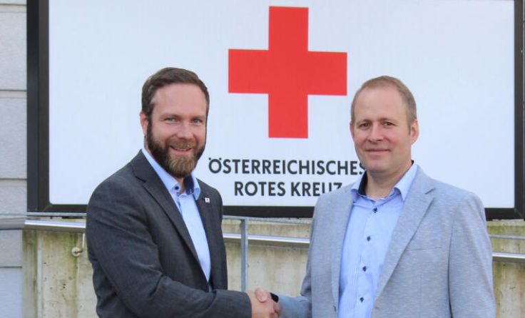 Andreas Neubacher (l.) rettete das Leben seines Schwagers Roland Kopecny. (Foto: OÖRK / Hartl)
