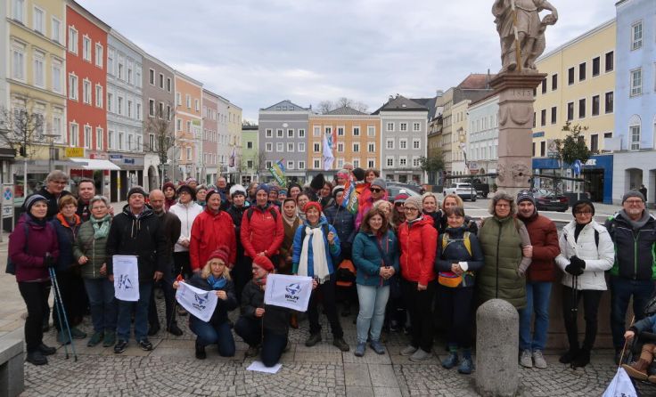 Erste Friedenswanderung in Ried. (Foto: Privat)