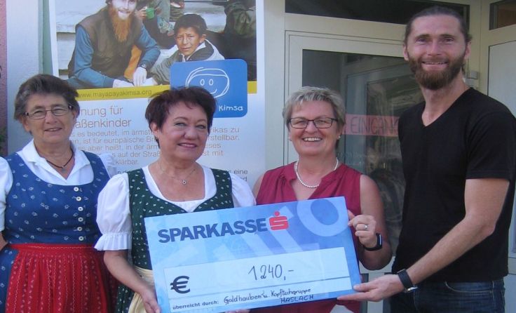 Martin Berndorfer freute sich über die Spenden für sein Kinderhilfsprojekt Maya Paya Kimsa.