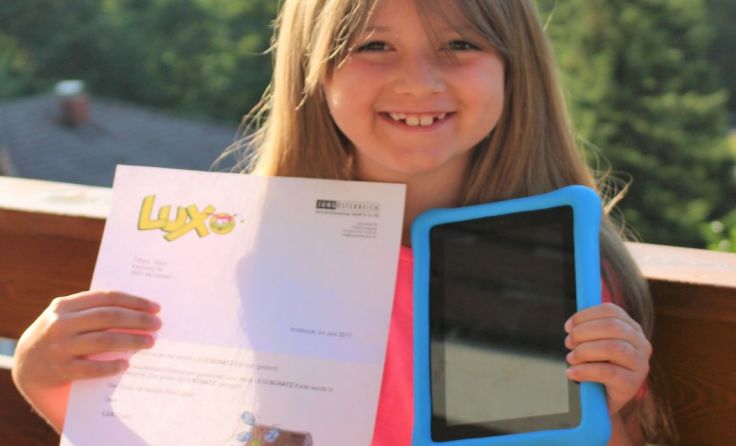 Die glückliche Gewinnerin, Tiffany Weiß Foto: Musikvolksschule Klaus