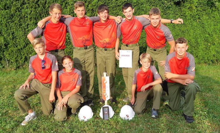 Die Jugendfeuerwehrgruppe Nußbach. Foto: FF Nußbach