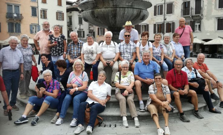 Die Reiseteilnehmer mit Reiseführer "Pietro Pizzi". Foto: Ilse Radner