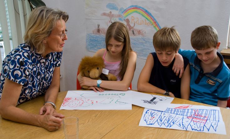 Die Kinder werden professionell durch die schwierige Zeit begleitet. Foto: Rainbows OÖ