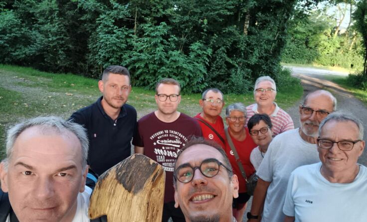 Das Team der Sektion 1 mit dem Vorsitzenden Jürgen Unger (Mitte). (Foto: H. Ecker)