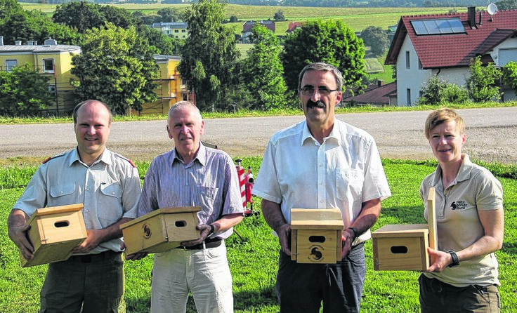 Bernhard Pichler, Walther Hiebl, Ferdinand Kaineder und Heidi Kurz Foto: Kurz