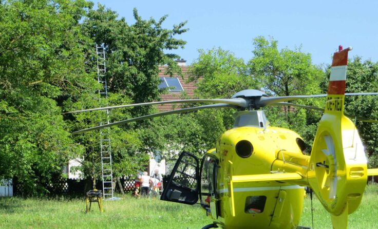 Mit dem Rettungshubschrauber ging es in das Krankenhaus. Foto: ÖAMTC