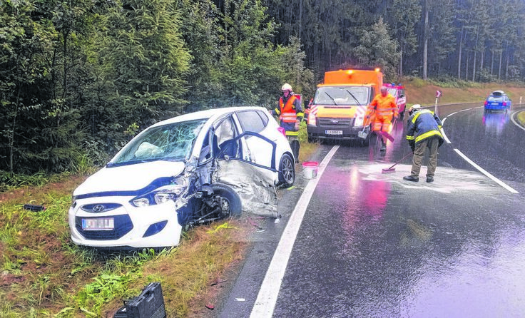 Die Feuerwehr im Einsatz Foto: Herbert Denkmayr | Pressestelle BFK UU