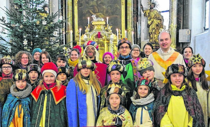 Die Sternsinger zeigten wieder vollen Einsatz. Foto: Pfarre Feldkirchen