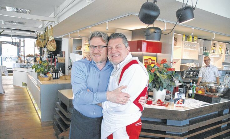 Rosso-Geschäftsführer Ingmar Goetzloff und Dario Cecchini Foto: Wandling