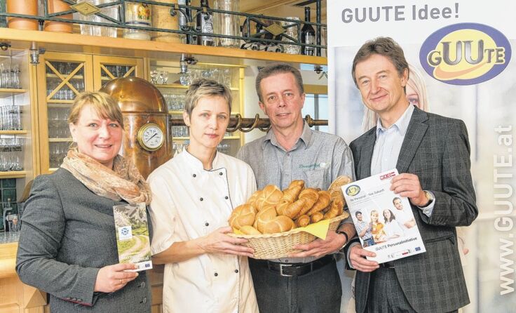 Martina Birngruber, Margarete und Wilhelm Mascher sowie Franz Tauber Foto: Eric Krügl 