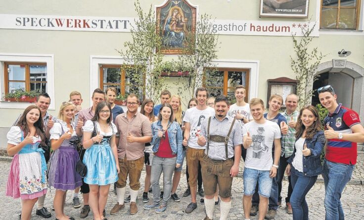 Das Team der Jungen ÖVP genoss den kulinarischen Ausflug. Foto: Christian Auberger