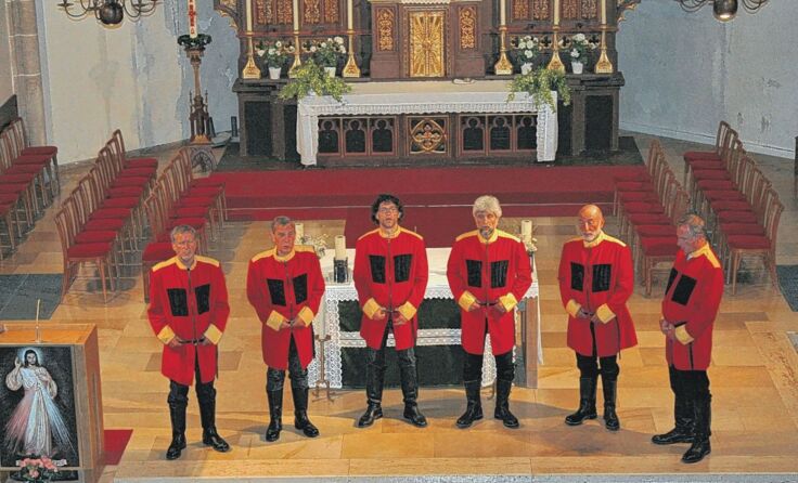 Die Zarewitsch Don Kosaken in der Stadtpfarrkirche von Bad Leonfelden. Foto: Hamedinger