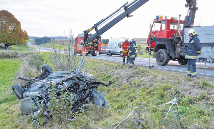 Der Lenker hatte keine Chance. Foto: Denkmayr/Rehberger | Pressestelle BFK UU