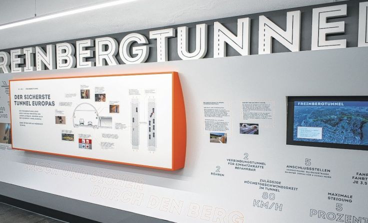 Es wird auch über Tunnelprojekt informiert. Foto: Nofrontiere/ASFINAG