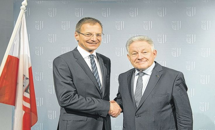 Thomas Stelzer und Josef Pühringer. Foto: . Foto: Kerschbaummayr
