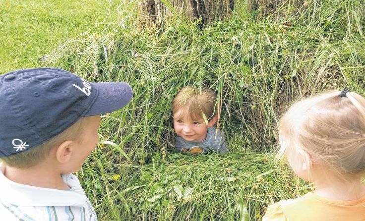 Kinder können den Bauernhof mit allen Sinnen erleben. Foto: Sabine Ablinger