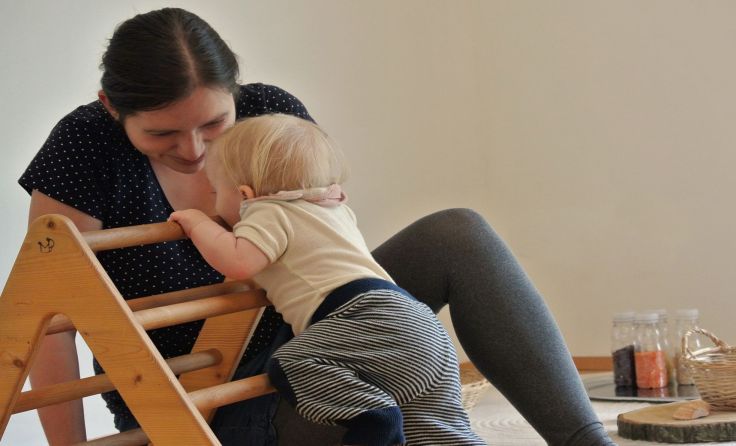 Julia Minnich mit ihrer Tochter Livia Foto: Privat