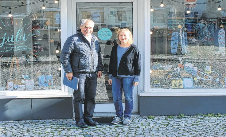 Bürgermeister Franz Füreder und Claudia Pirkelbauer Fotos: Hamedinger