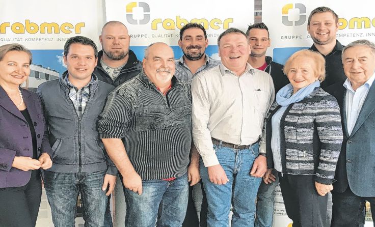 Langjährige Firmenzugehörigkeit als Erflogsrezept. Foto: Fa. Rabmer