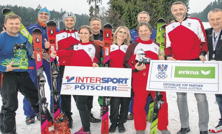 Olympiafeeling beim Medienskitag auf dem Sternstein. Foto: : Sternsteinlifte/beha-pictures