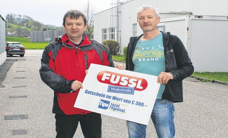 Tips-Glücksengerl Andreas Hamedinger und Leo Mahringer. Foto: Strobel 