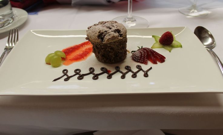 Das Dessert - ein schmackhafter Sonnenblumenauflauf. Fotos: Hamedinger