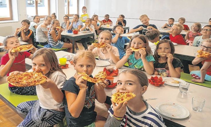 "Die Pizza war lecker". Foto: Melanie Wöss