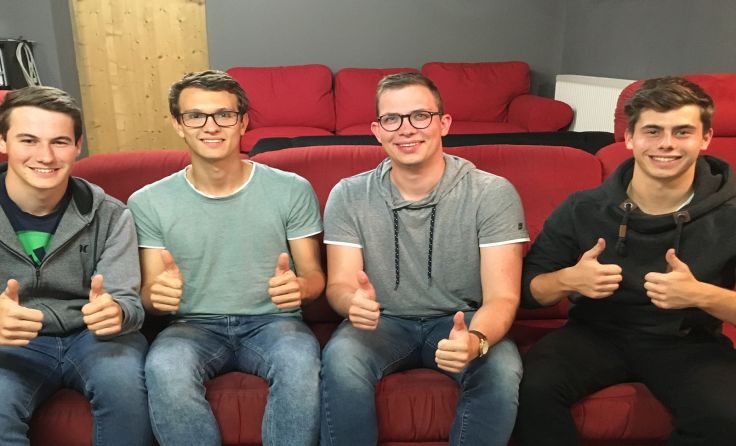 Christian Plakolm, Johannes Scheftner, Matthias Rechberger, Lukas Atzlesberger Foto: Plakolm