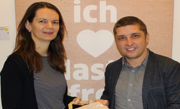 Bürgermeisterin von St. Valentin Kerstin Suchan-Mayr und Helmut Mitter Foto: Mitter