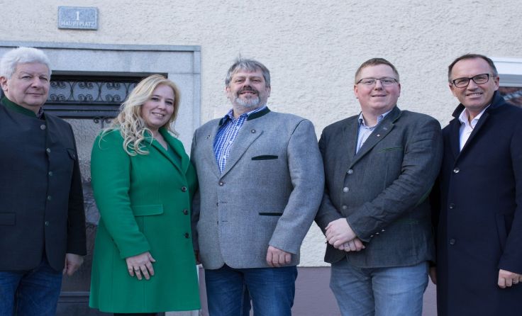 Gerold Fischer, Silvia Forstner, Georg Machacek, Oliver Jeitler und Günter Pröller Foto: FPÖ