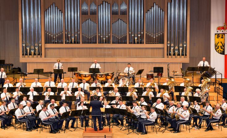 Die Polizeimusik OÖ kommt am 6. April nach Feldkirchen. Foto: Polizeimusik OÖ
