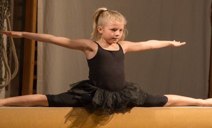Die Kinder zeigten Übungen mit hohem Schwierigkeitsgrad. Foto: Bernhard Steiner